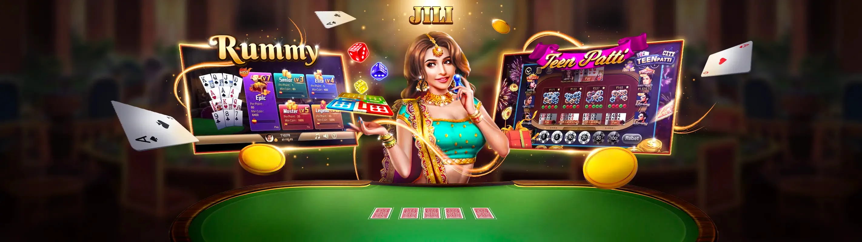 Hình ảnh sống động về các trò chơi casino tại 77win1 Casino, thể hiện sự đa dạng và hấp dẫn