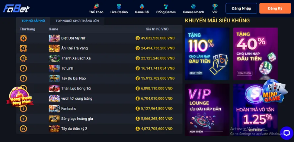 Thưởng nạp lại hàng ngày 77win1 casino